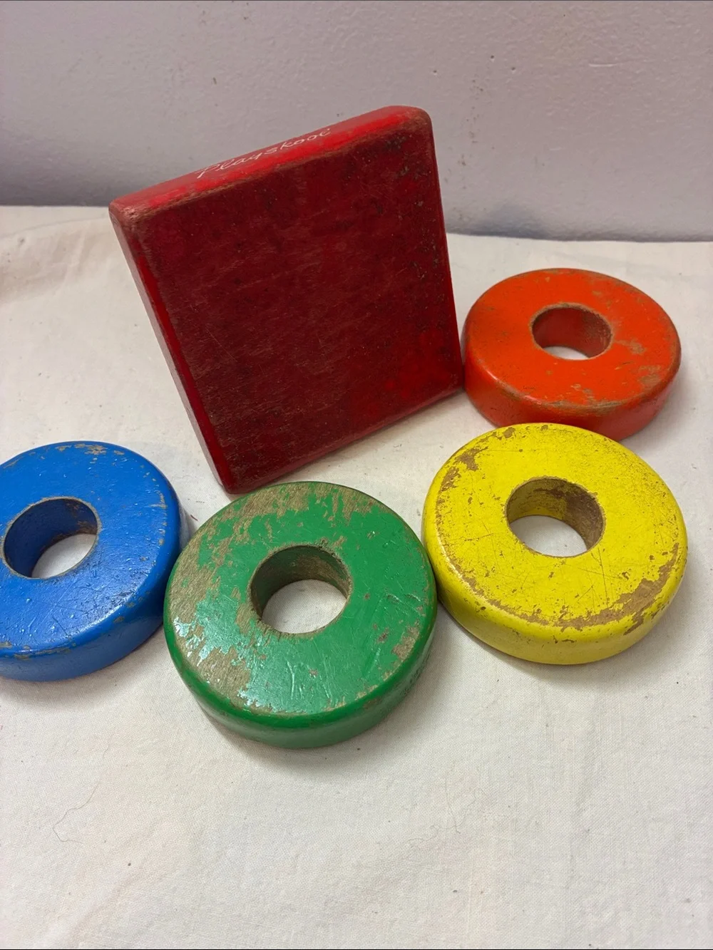 Classic Wooden Stacking Rings Toy - Multicolor